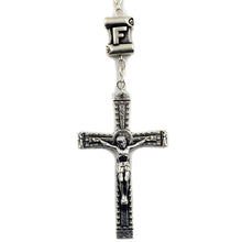 Load image into Gallery viewer, Our Lady of Fatima Clear Glass Rosary with Fatima Letters