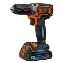 Load image into Gallery viewer, Black+Decker 18V Lithium-ion Smart Tech Drill Driver with 400mA charger and Kit Box, 220 Volts, Not for USA