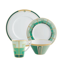Load image into Gallery viewer, Vista Alegre Emerald 4 Piece Dinnerware Set
