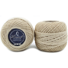 Load image into Gallery viewer, Limol Size 20 Neutral 50 Grs 100% Egyptian Cotton Special Mercerized Crochet Thread Ball Set