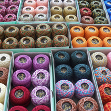 Load image into Gallery viewer, Limol Size 12 Multicolor Tinted 50 Grs 100% Mercerized Crochet Thread Cotton Ball Set