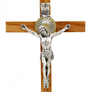 12" Wooden Wall Crucifix Jesus Christ Cross