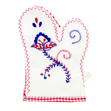 Load image into Gallery viewer, Made in Portugal Hand-embroidered Viana&#39;s Oven Mitts Set of 2
