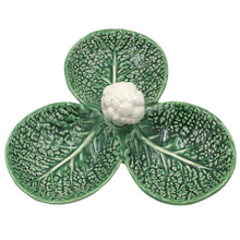 Load image into Gallery viewer, Hand-painted Traditional Portuguese Ceramic Cauliflower Olive Dish