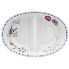 Load image into Gallery viewer, Traditional Portuguese Pottery Ceramic Porcelain Viana Lovers Appetizer Dish
