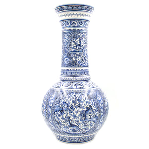 Coimbra Ceramics Hand-painted Decorative Vase XVII Cent Recreation #500