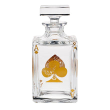 Load image into Gallery viewer, Vista Alegre Crystal Poker Whisky Decanter