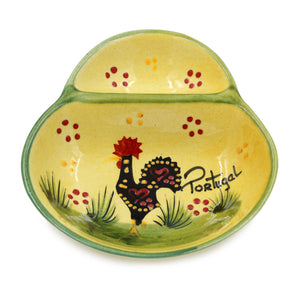 Hand-painted Traditional Portuguese Ceramic Rooster Small Olive Dish