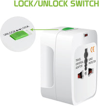 Load image into Gallery viewer, Portable Worldwide Universal Power Adapter Converter All in One International Out of Country Travel Wall Charger 110-220V