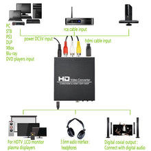 Load image into Gallery viewer, AV / CVBS + HDMI to HDMI 720P / 1080P HD Video Converter - Dual Voltage