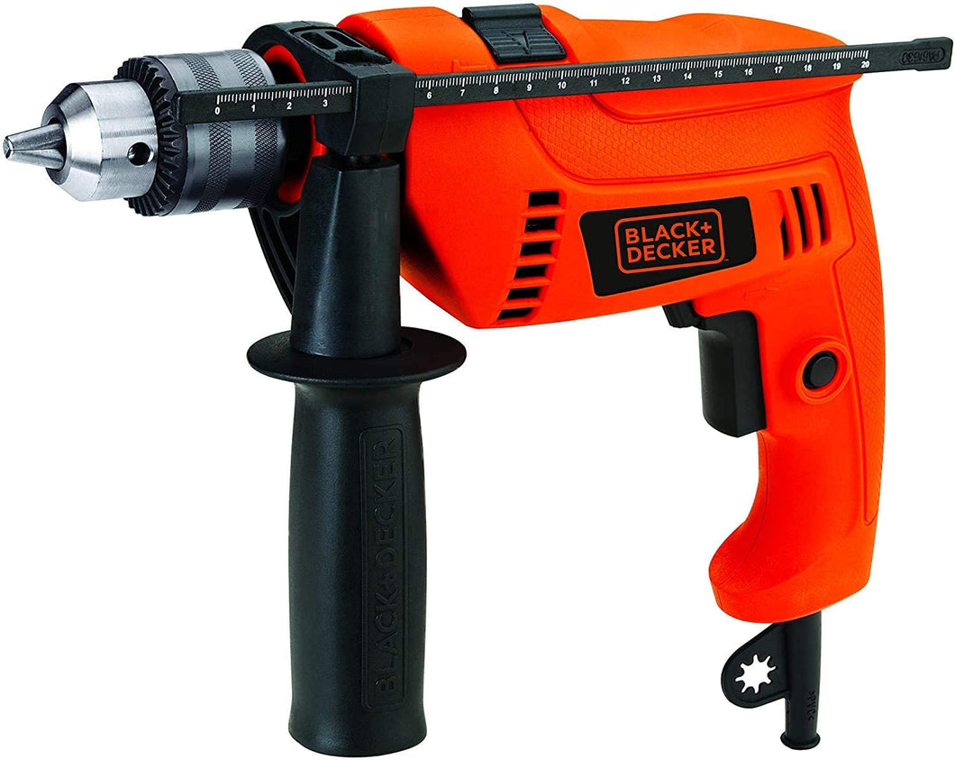 Black+Decker HD650K 650 W Corded Electric Hammer Percussion Drill, 220 Volts, Not for USA