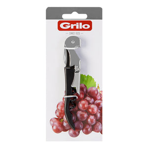 Grilo Kitchenware Chromed Waiter Bottle Opener Corkscrew