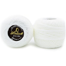Load image into Gallery viewer, Limol Size 12 White 50 Grs 100% Mercerized Crochet Thread Cotton Ball Set