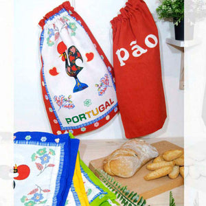 100% Cotton Bread Bag Made in Portugal - Various Colors