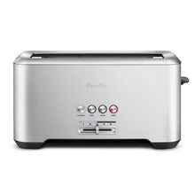 Load image into Gallery viewer, Breville BTA830XL Die-Cast Smart Toaster 4-Slice Long Slot Toaster, Brushed Stainless Steel
