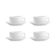 Load image into Gallery viewer, Vista Alegre Broadway White Tea Cup and Saucer, Set of 4
