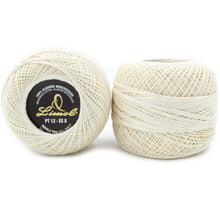 Load image into Gallery viewer, Limol Size 12 Neutral 50 Grs 100% Mercerized Crochet Thread Cotton Ball Set
