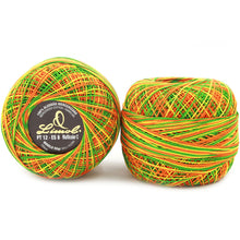 Load image into Gallery viewer, Limol Size 12 Multicolor Tinted 50 Grs 100% Mercerized Crochet Thread Cotton Ball Set
