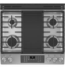 Load image into Gallery viewer, General Electric JGS760SPSS 30&quot; Slide-In Front-Control Convection Gas Range with No Preheat Air Fry, 220-240 Volts Export Only - Special Order
