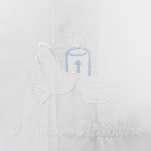 Maiorista Made in Portugal Blue Candle Baptismal Towel