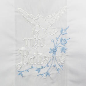 Maiorista Made in Portugal Blue Dove Baptismal Towel
