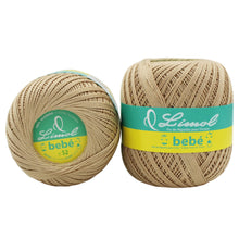 Load image into Gallery viewer, Limol Size 6 Colored 100 Grs 100% Mercerized Crochet Tricot Baby Thread Cotton Ball Set