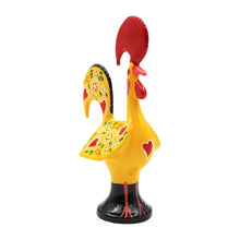 Load image into Gallery viewer, Traditional Portuguese Aluminum Yellow Good Luck Rooster Galo de Barcelos
