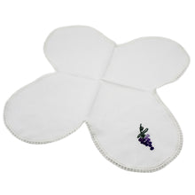 Load image into Gallery viewer, Grape Embroidered Linen Cotton Bread Cover Basket Made in Portugal