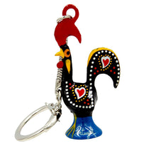 Load image into Gallery viewer, 2" Traditional Portuguese Aluminum Good Luck Rooster Keychain