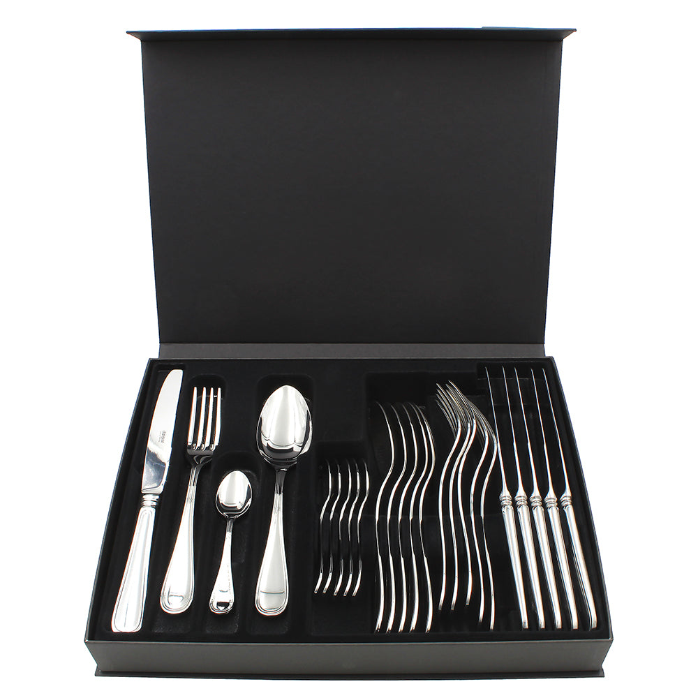 Dalper Paris 24-Piece Silverware Flatware Cutlery Stainless Steel 6 Person Set