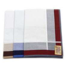 Load image into Gallery viewer, 100% Egyptian Cotton Made in Portugal Men Handkerchiefs - Set of 3