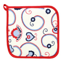 Load image into Gallery viewer, 100% Cotton Oven Mitt and Pot Holder Set Made in Portugal - Various Colors