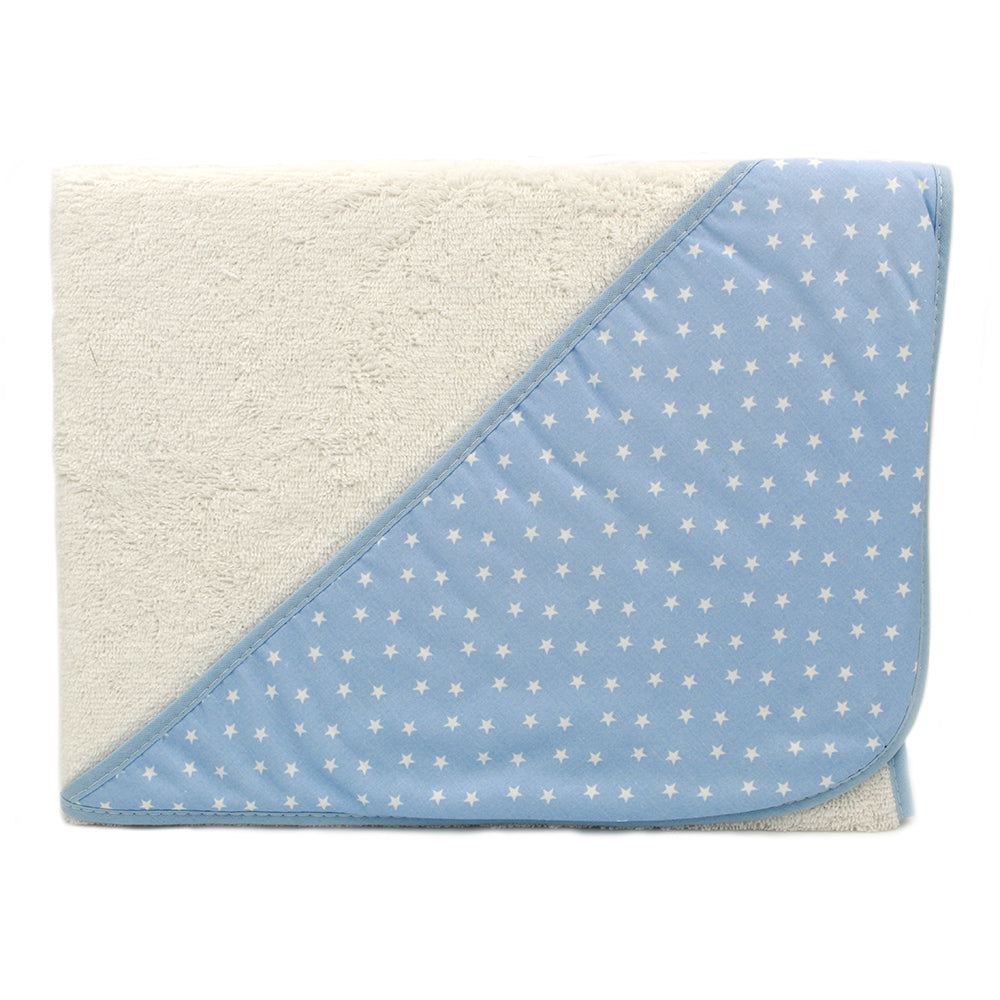 Minhon 100% Cotton Made in Portugal Blue Baby Bath Towel