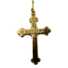 Load image into Gallery viewer, Our Lady of Fatima Grey Pearl Rosary Gold