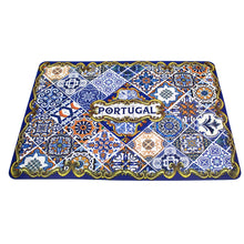 Load image into Gallery viewer, Tile Azulejo Portugal Themed Plastic Placemat and Coaster Set