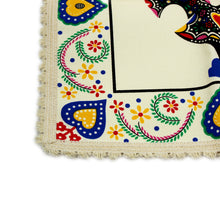 Load image into Gallery viewer, Good Luck Rooster Galo de Barcelos Beige Placemat with Fringe - Set of 2