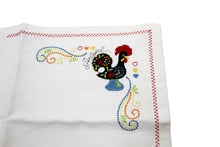 Load image into Gallery viewer, Embroidered Traditional Portuguese Good Luck Rooster Set Made in Portugal