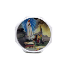 Load image into Gallery viewer, Our Lady of Fatima Handmade Scented Rose Petal Rosary Beads