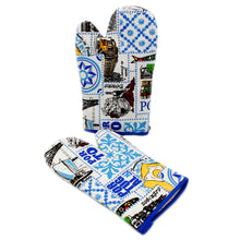 Load image into Gallery viewer, 100% Cotton Porto City Themed Oven Mitts Set of 2 - Various Colors
