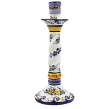 Load image into Gallery viewer, Hand-Painted Decorative Ceramic Floral Candle Holder
