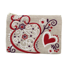 Load image into Gallery viewer, Mini Viana Hearts Zippered Pouch