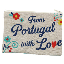Load image into Gallery viewer, Large 'From Portugal With Love' Cosmetic & Toiletry Bag