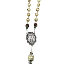 Load image into Gallery viewer, Handmade in Portugal Cream Pearl Beads Our Lady of Fatima Rosary