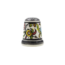 Load image into Gallery viewer, Coimbra Ceramics Hand-painted Decorative Thimble XVII Cent Recreation #247-1
