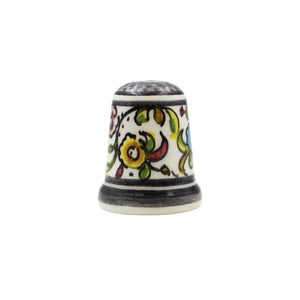 Coimbra Ceramics Hand-painted Decorative Thimble XVII Cent Recreation #247-1