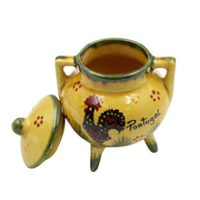 Load image into Gallery viewer, Hand-Painted Traditional Ceramic Decorative Rooster Cauldron with Lid