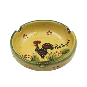 Hand-Painted Traditional Rooster Ceramic Good Luck Rooster Ash Tray