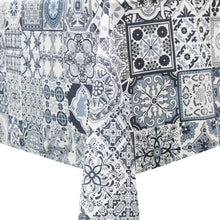 Load image into Gallery viewer, 100% Cotton Portugal Blue Tile Azulejo Made in Portugal Tablecloth