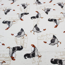 Load image into Gallery viewer, 100% Cotton Farmhouse Rooster Made in Portugal Tablecloth

