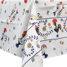 Load image into Gallery viewer, 50% Cotton and Polyester Portuguese Good Luck Rooster Sardine Made in Portugal Tablecloth